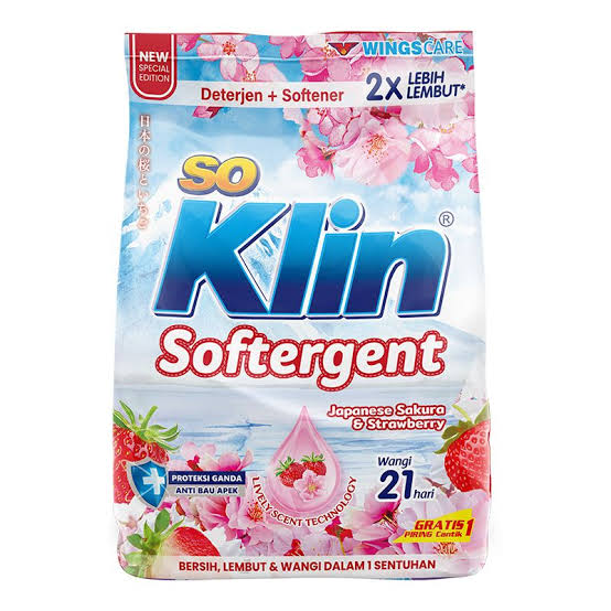 Detergen Bubuk Soklin Softergent 770g